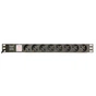 Блок розеток EnerGenie 19" 1U (EG-PDU-014) алюм. корп.,  8 розеток,  16A, 3м, черный, вилка Schuko - уменьшенное изображение 1