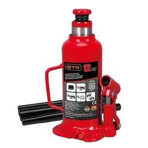 Домкрат GTM гідравлічний пляшковий 12т (240-460мм) (TH91204) зображення 1