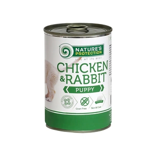 Консерви для собак Nature's Protection Puppy Chicken&Rabbit 400 г (KIK45090) зображення 1