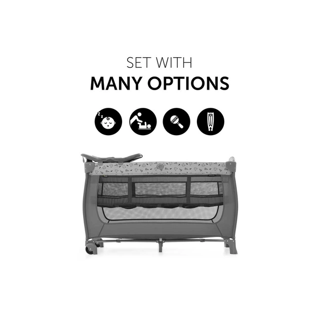 Дитячий манеж Hauck Sleep N Play Nordic Grey (60066-5) - зображення 7