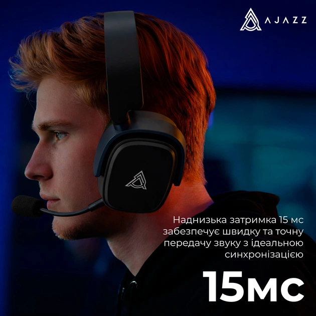 Bluetooth-гарнітура Ajazz AHM09 MAX 3-Mode Black (AHM09-MAX-BGY) - picture 14