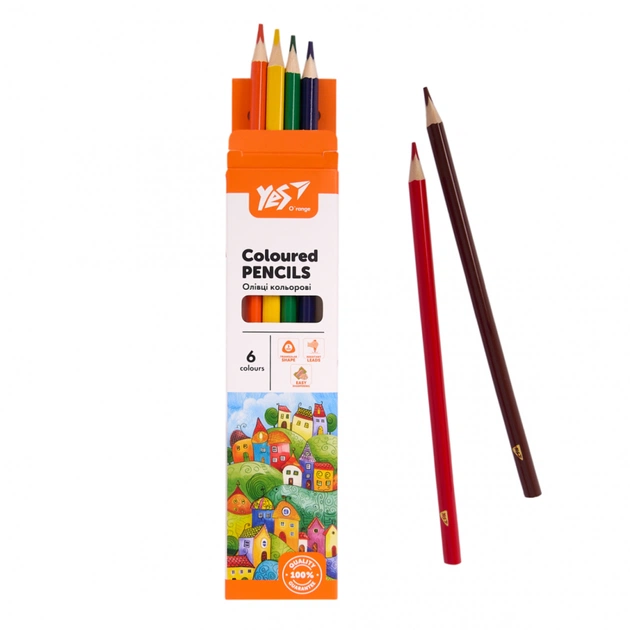 Олівці кольорові Yes Orange Line 6 кольорів (290731) - picture 4