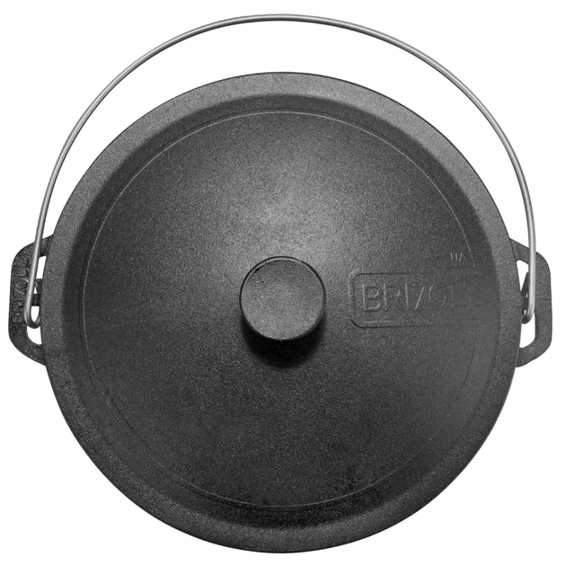 Котел туристичний Brizoll чавунний з кришкою 10 л (KT10-1) - picture 4