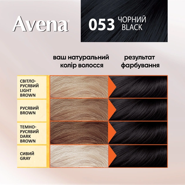 Фарба для волосся Acme Color Avena Rich Color Стійка 053 - Чорний (4823115502636) - picture 5