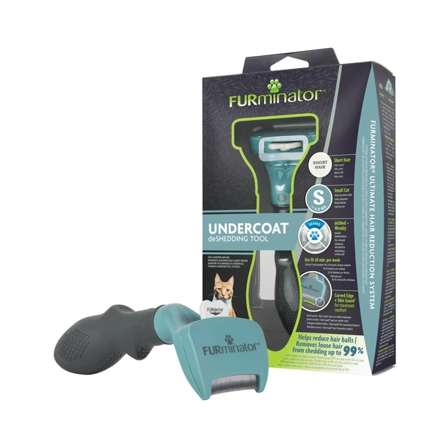 Фурминатор для животных FURminator для кошек с короткой шерстью размер S (4048422141198) - изображение 1
