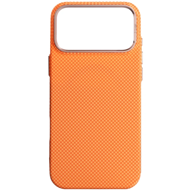 Чохол до мобільного телефона Armorstandart LikeCarbon2 SE MagCase Apple iPhone 17 Pro Max Kevlar Orange Rose Gold (ARM89169) - зображення 1