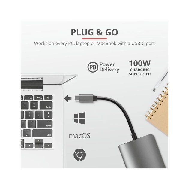 Концентратор Trust DALYX 7-IN-1 USB-C ALUMINIUM (23775_TRUST) - picture 9