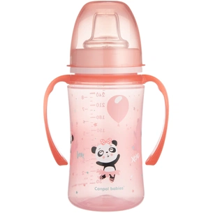 Поїльник-непроливайка Canpol babies EasyStart 240 мл -Sweet fun рожева (35/208_pin) зображення 1