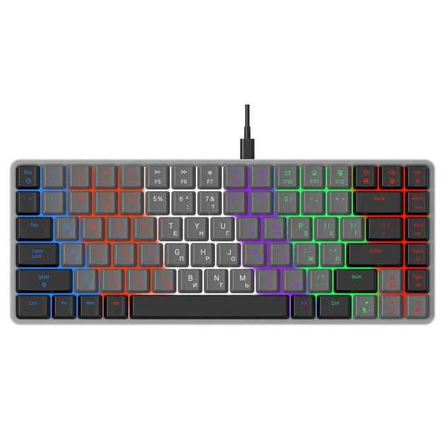 Клавіатура GamePro MK140R Red Swich Low Profile USB Dark Gray (MK140R) - зображення 1