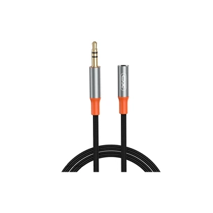 Кабель мультимедійний 3.5mm M to 3.5mm F 1.0m black XO (NB-R269A.black) зображення 1