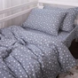 Постельное белье MirSon 012 Grey Stars Фланель 200х220 Евро (2200009653131) - уменьшенное изображение 2