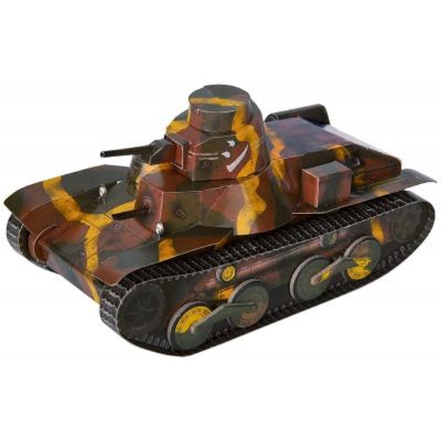 Збірна модель Умная бумага Танк Японський Type 95 HA-GO серії Військова техніка (251) - изображение 1