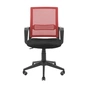 Офісне крісло Richman Джина Пластик Піастра Сітка чорна + червона (ADD0003120) - зменшене зображення 2