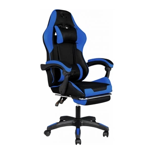 Крісло ігрове GT Racer X-6032 Black/Blue (X-6032 Fabric Black/Blue) зображення 1