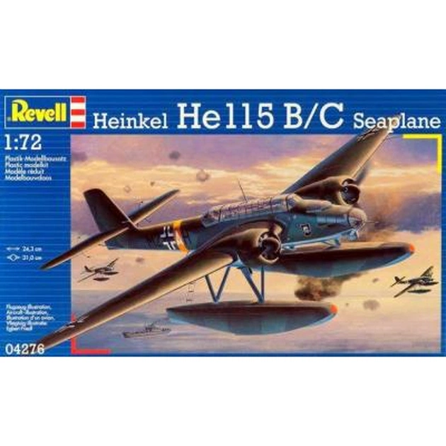 Збірна модель Revell Літак Heinkel He 115 Seaplane 1:72 (4276) - зображення 1