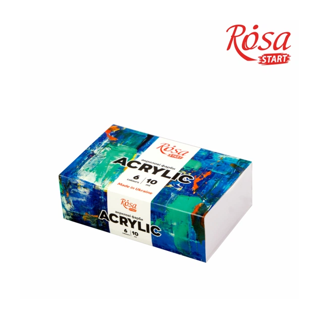 Акрилові фарби Rosa START COLOR 6 x10мл, (4823098530978) - зображення 1