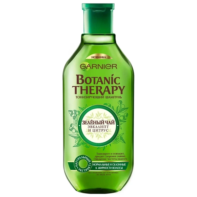 Шампунь Garnier Botanic Therapy Зелений чай, евкаліпт і цитрус 250 мл (3600542230100) - зображення 1