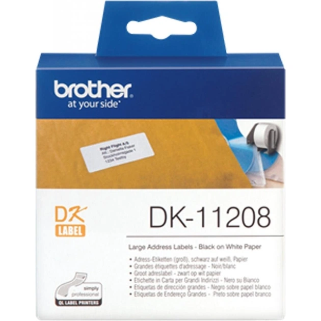 Этикет-лента Brother 38*90 к QL-1060N, QL-570 (DK11208) - изображение 1
