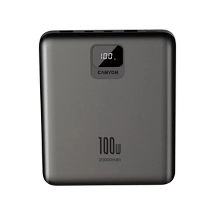 Батарея універсальна Canyon PB-2008 20000mAh PD/100W Q.C/3.0 (CNE-CPB2008DG) зображення 1