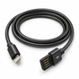 Дата кабель USB 2.0 AM to Lightning 1.0m 2.4A metal black XoKo (XK-CTL-001-BK) - зменшене зображення 1