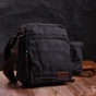 Сумка Vintage Текстильна з чохлом для води Чорна (22208) - зменшене зображення 10