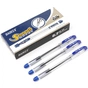 Ручка масляна Baoke Smooth 0.7 мм, з грипом синя, 12 шт (B32-blue) - зменшене зображення 1