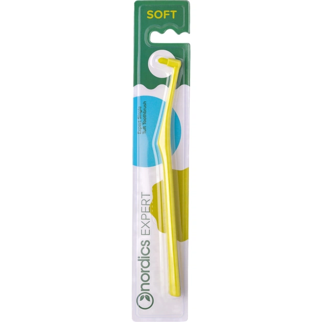 Зубная щетка Nordics Single Tuft Soft Green Монопучковая (3800501908839) - изображение 1
