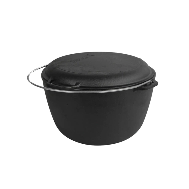 Котел туристичний Brizoll чавунний з кришкою-сковородою10 л (KT10-2) - picture 3