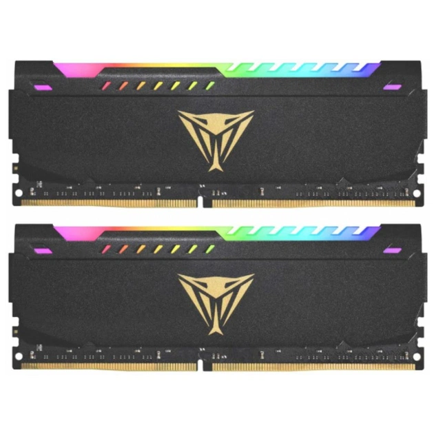 Модуль пам'яті для комп'ютера DDR4 32GB (2x16GB) 3600 MHz Viper Steel RGB Patriot (PVSR432G320C8K) - изображение 1