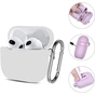 Чохол для навушників BeCover Silicon для Apple AirPods (3nd Gen) White (707184) - зменшене зображення 3