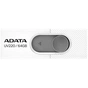 USB флеш накопичувач ADATA 64GB UV220 White/Gray USB 2.0 (AUV220-64G-RWHGY) - зменшене зображення 1