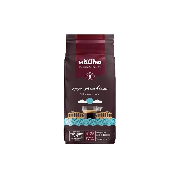 Кофе MAURO 100% Arabica в зернах 1 кг (8002530137029) - изображение 1