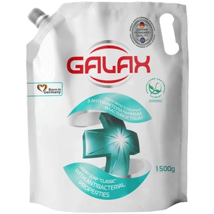 Рідке мило Galax антибактеріальне Класичне дой-пак 1500 г (4260637721587) зображення 1