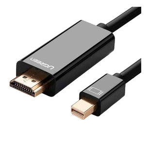 Кабель мультимедійний miniDisplayPort M to HDMI M 1.5m MD101 4K black Ugreen (20848) зображення 1