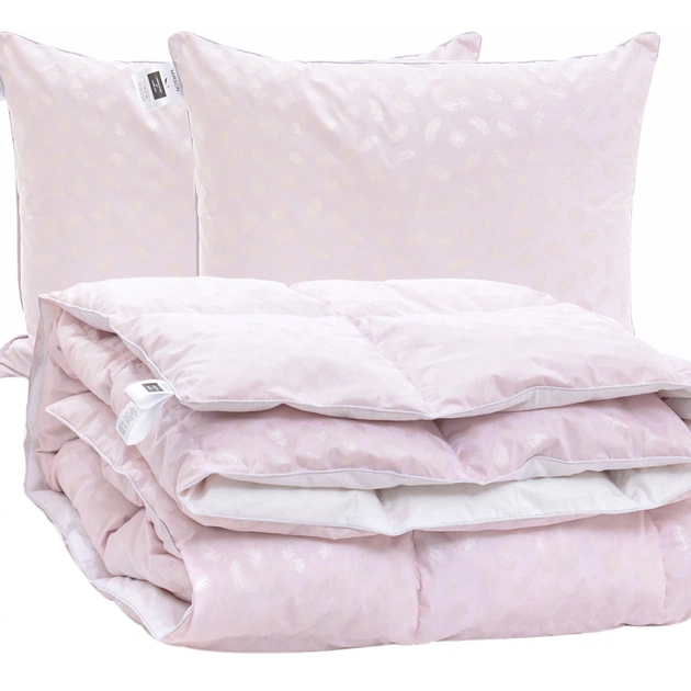 Ковдра MirSon Набір №2169 Bio-Pink Зима 90% пух 172х205 + подушки (2200003025606) - зображення 1
