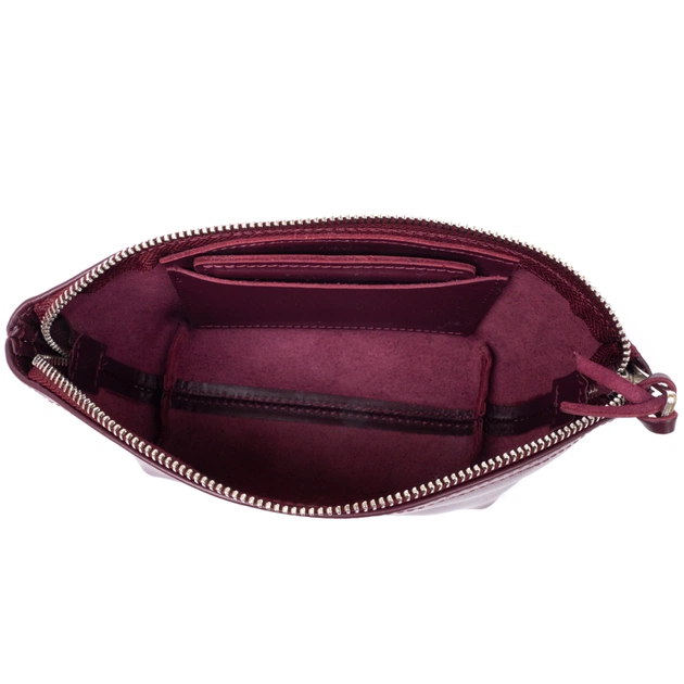 Косметичка Grande Pelle Зі шкіри Сливова (11300) - зображення 5