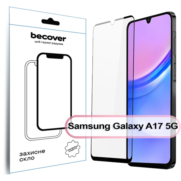 Скло захисне BeCover Samsung Galaxy A17 5G SM-A176 Black (713732) - зображення 1