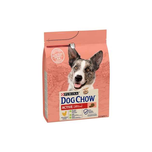 Сухий корм для собак Purina Dog Chow Active Adult зі смаком курки 2.5 кг (7613034487858) - picture 3