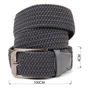 Ремінь Vintage Текстильний Сірий (20518) - зменшене зображення 3
