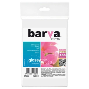 Фотопапір Barva 10x15, 260 g/m2, Everyday, Glossy 100с (IP-CE260-301) зображення 1