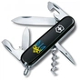 Ніж Victorinox Spartan Ukraine 91 мм Чорний Тризуб готичний синьо-жовтий (1.3603.3_T0636u) - зменшене зображення 1