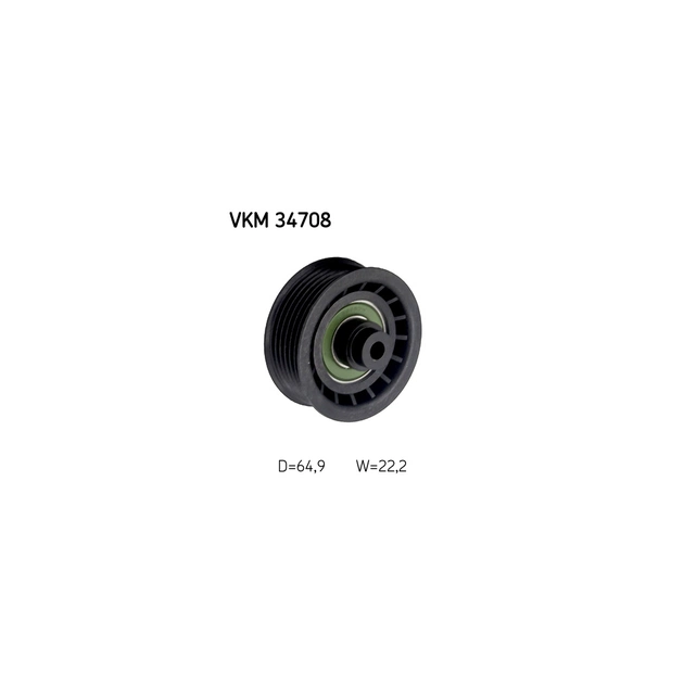 Ролик натягувача ременя SKF VKM 34708 - зображення 1