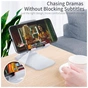 Подставка для планшета и телефона Knight Foldable Desk Mobile Phone Holder Stand (Plastic) White Essager (EZJZM-QSSJ02) - уменьшенное изображение 7