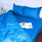 Постільна білизна MirSon Satin Stripe 30-0019 Blue 160х220 Сімейна (2200005254967) - уменьшенное изображение 1