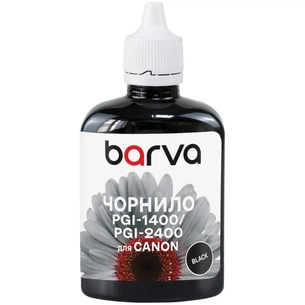 Чорнило Barva Canon PGI-1400/PGI-2400 100 мл, BK Pigm. (C1400-924) зображення 1
