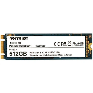 Накопичувач SSD M.2 2280 512GB Patriot (PS512GPM280SSDR) зображення 1