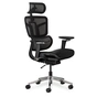 Офісне крісло Mealux S4 Air Black (HF-S4 M/B) - зменшене зображення 1