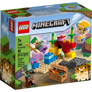 Конструктор LEGO Minecraft Кораловий риф 92 деталі (21164) зображення 1