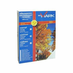 Обкладинка для палітурки bindMARK карт. Кантри А4 230г/м2 (100 шт.) коричневая (41714) изображение 1