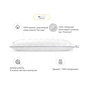 Подушка MirSon пухова Hand Made Royal Pearl 906 низька 40x60 (2200000555564) - зменшене зображення 2